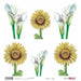 Papel arroz Papers for you 30x30cm PFY4807 Girasoles y Lirios PAPERS FOR YOU CENTROARTESANO