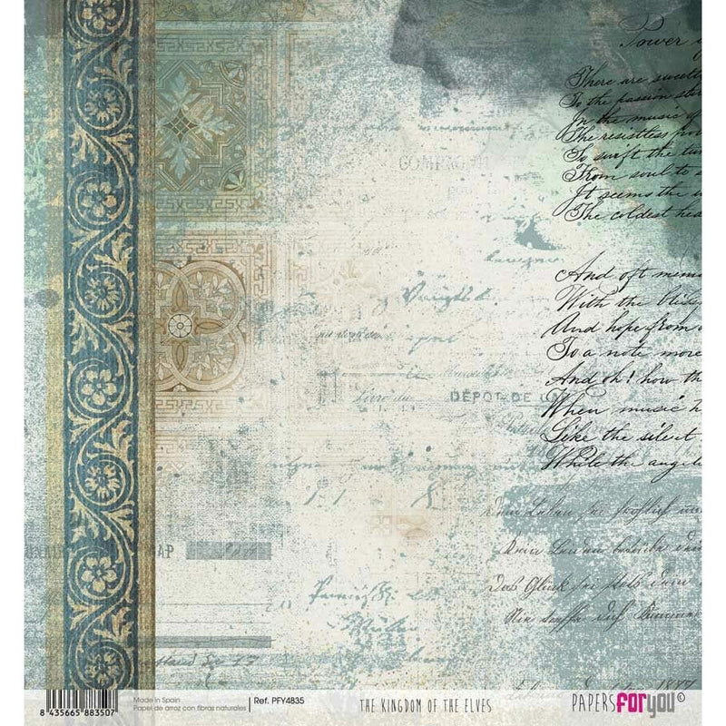 Papel arroz Papers for you 30x30cm PFY4835 The Kingdon of the elves PAPERS FOR YOU CENTROARTESANO