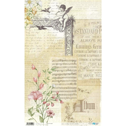 Papel arroz Papers for you 54x33cm PFY10296 Ancient gardens PAPERS FOR YOU CENTROARTESANO
