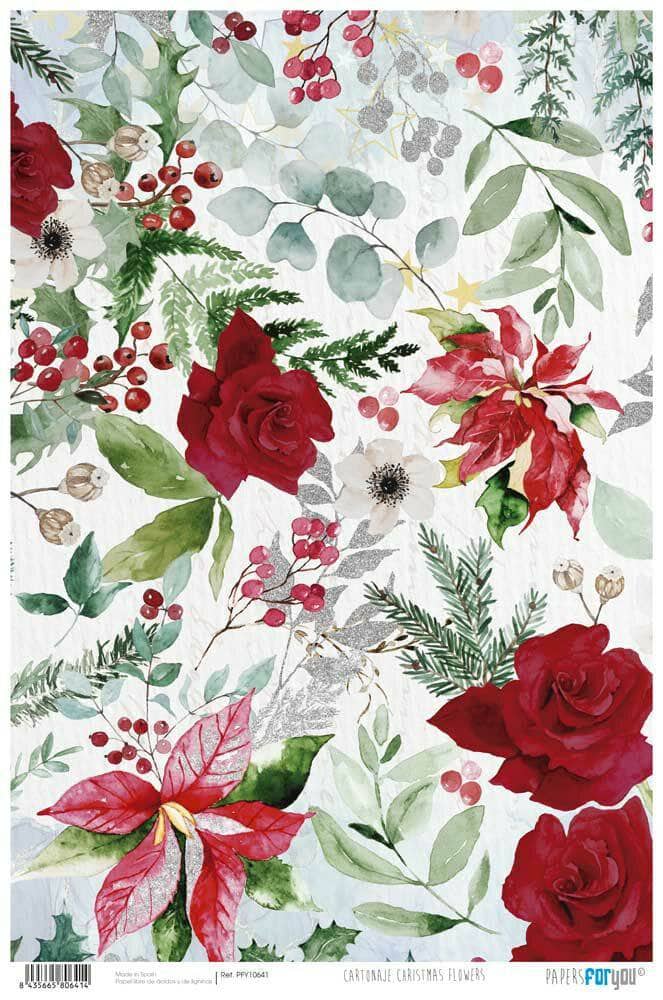 Papel arroz Papers for you 54x33cm PFY11044 Nuestra navidad PAPERS FOR YOU CENTROARTESANO