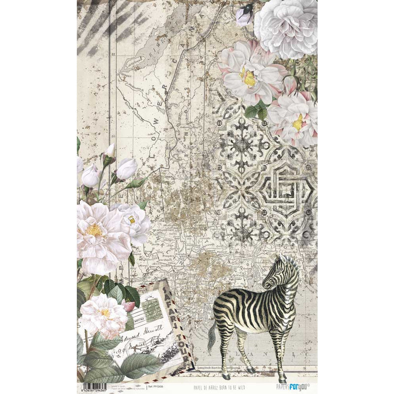 Rice paper Papers for you 54x33cm PFY2436 born to be wild