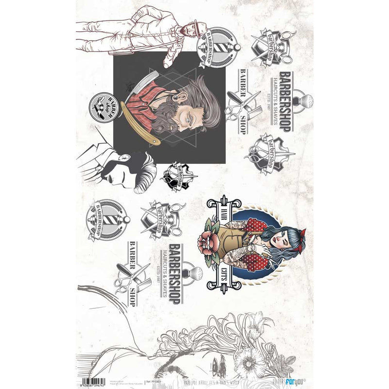 Papel arroz Papers for you 54x33cm PFY2473 It´s a man´s world PAPERS FOR YOU CENTROARTESANO