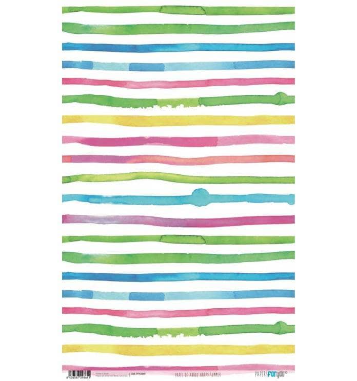 Papel arroz Papers for you 54x33cm PFY2869 Happy summer PAPERS FOR YOU CENTROARTESANO