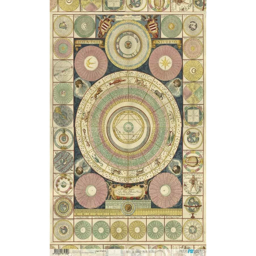 Papel arroz Papers for you 54x33cm PFY4713 Mapa astral PAPERS FOR YOU CENTROARTESANO