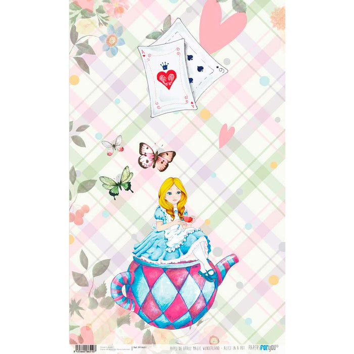 Papel arroz Papers for you cm PFY4651 Classic Alicia in a pot PAPERS FOR YOU CENTROARTESANO