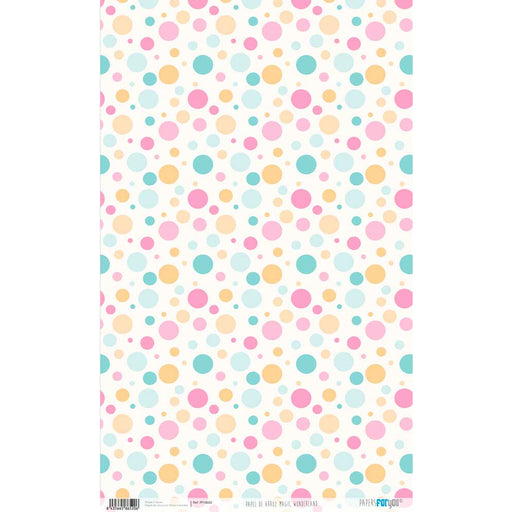 Papel arroz Papers for you cm PFY4652 Wonderland -lunares PAPERS FOR YOU CENTROARTESANO