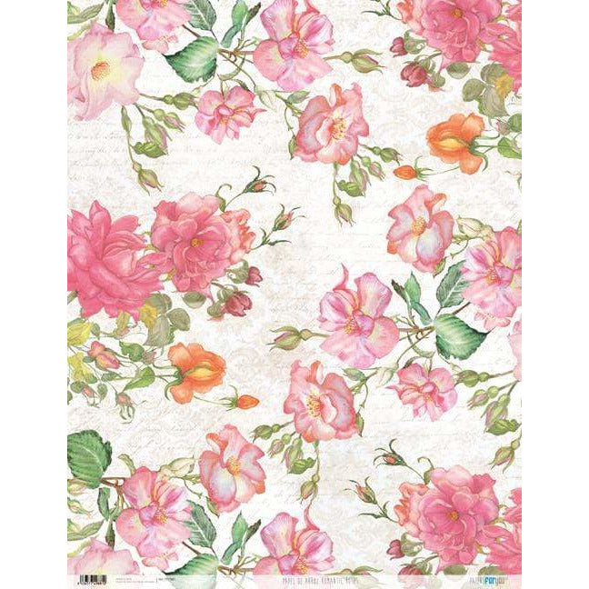 Papel Arroz Papers for You Romantic Roses PFY1881 54x70cm PEPERS FOR YOU CENTROARTESANO