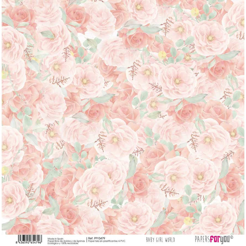 Papers for you papel entelado scrap  Baby Girl World PFY3479 PAPERS FOR YOU CENTROARTESANO