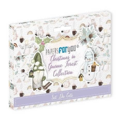 Papersforyou Die Cuts scrap PFY10819 Christmas in Gnomo Forest PAPERS FOR YOU CENTROARTESANO