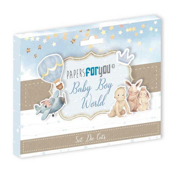 Papersforyou Die Cuts scrap pfyPFY3471 Baby Boy World PAPERS FOR YOU CENTROARTESANO