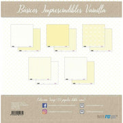 Papersforyou kit 10 papeles scrap PFY10137 Basicos Vainilla PAPERS FOR YOU CENTROARTESANO