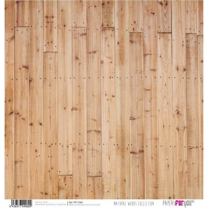 Papersforyou kit 12 papeles scrap PFY099 Natural Woods PEPERS FOR YOU CENTROARTESANO