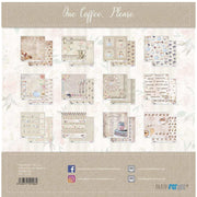 Papersforyou kit 12 papeles scrap PFY1106 One coffee please PEPERS FOR YOU CENTROARTESANO