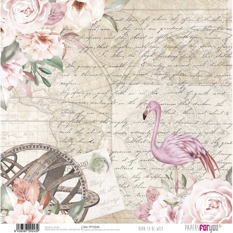 Papersforyou kit 12 scrap papers PFY2238 born to be wild