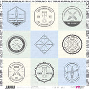 Papersforyou kit 12 papeles scrap PFY2443 It´s a man¨s World Collection PAPERS FOR YOU CENTROARTESANO