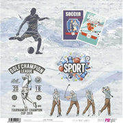 Papersforyou kit 12 papeles scrap PFY2443 It´s a man¨s World Collection PAPERS FOR YOU CENTROARTESANO