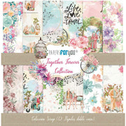 Papersforyou kit 12 papeles scrap PFY4260 Together Forver PAPERS FOR YOU CENTROARTESANO