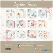 Papersforyou kit 12 papeles scrap PFY4260 Together Forver PAPERS FOR YOU CENTROARTESANO