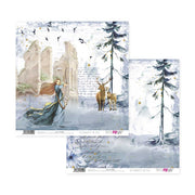 Papersforyou kit 12 papeles scrap PFY4577 The kingdom of the Elves PAPERS FOR YOU CENTROARTESANO