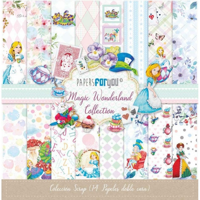 Papersforyou kit 14 papeles scrap PFY-4629 Magic wonderland PAPERS FOR YOU CENTROARTESANO