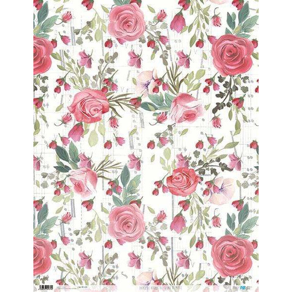 Papier de riz Papiers pour vous 54x70cm PFY1979 le son de la musique