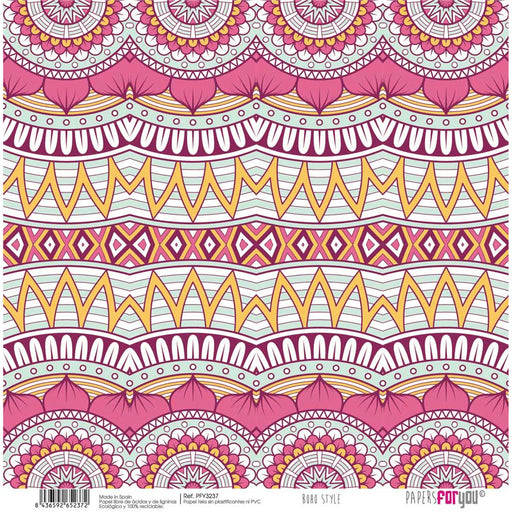 Papersforyou papel entelado scrap  Boho Style PFY-3237 PAPERS FOR YOU CENTROARTESANO