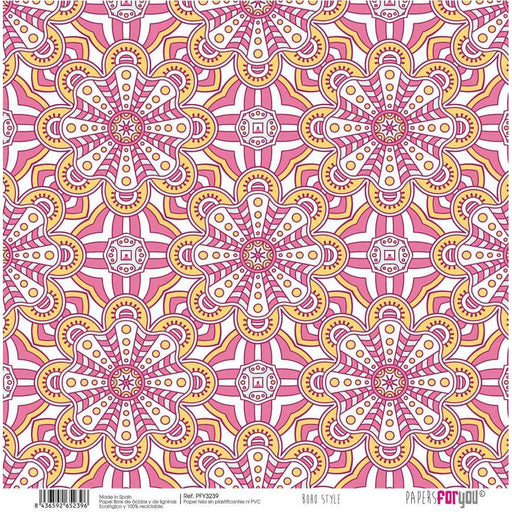 Papersforyou papel entelado scrap  Boho Style PFY-3239 PAPERS FOR YOU CENTROARTESANO