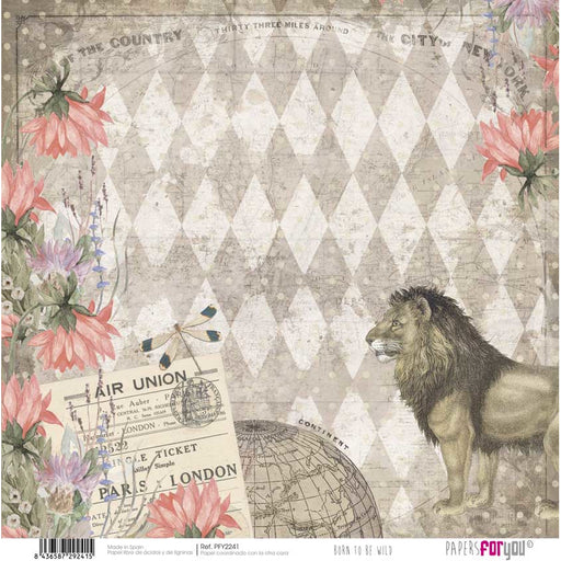 Papersforyou papel scrap Born to be wild PFY2241 PAPERS FOR YOU CENTROARTESANO