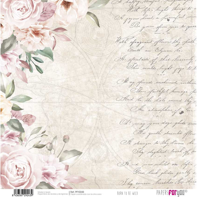 Papersforyou papel scrap Born to be wild PFY2243 PAPERS FOR YOU CENTROARTESANO
