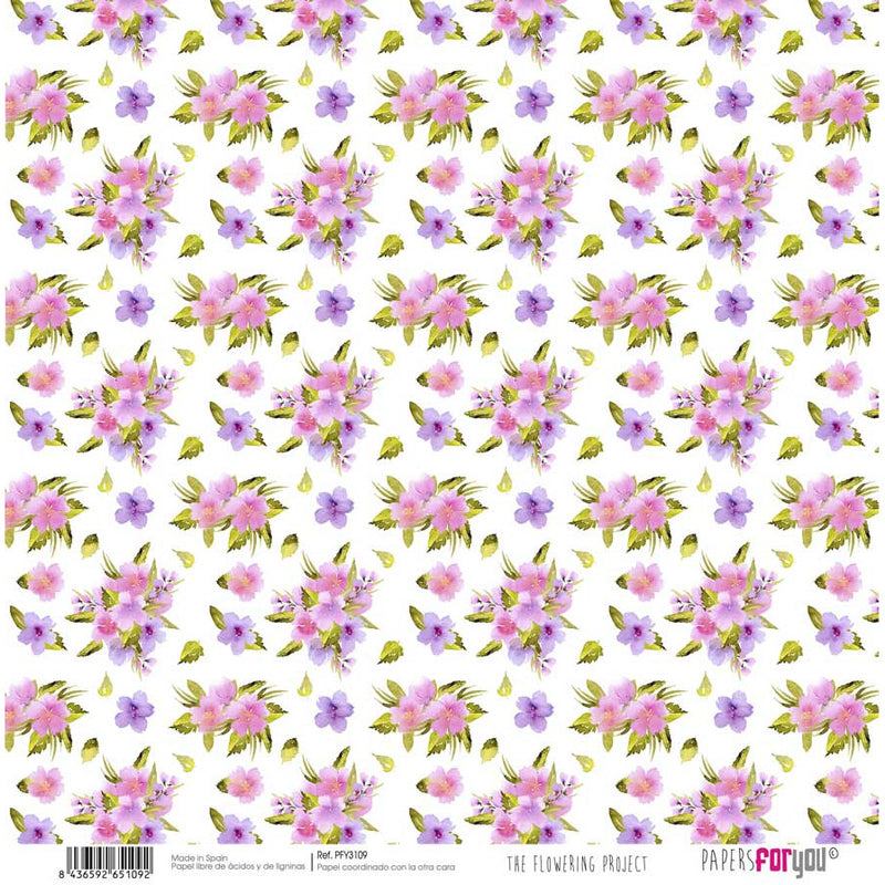 Papersforyou papel scrap  flowering project PFY-3102 PAPERS FOR YOU CENTROARTESANO