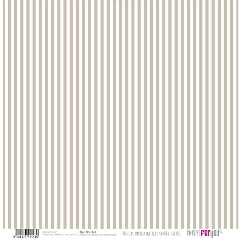 Papersforyou papel scrap PFY1443 tierra mini lunares /rayas PAPERS FOR YOU CENTROARTESANO