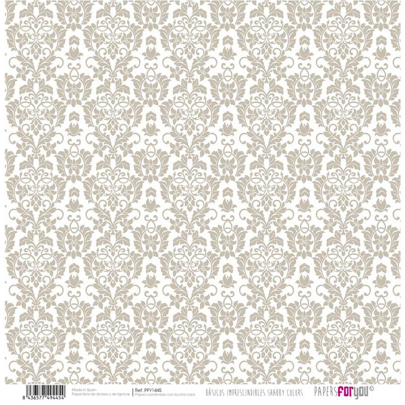 Papersforyou papel scrap PFY1445 tierra arabesco /rayas PAPERS FOR YOU CENTROARTESANO