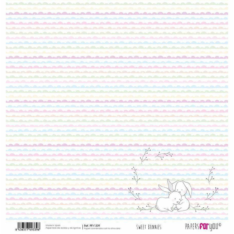 Papersforyou papel scrap sweet bunnies PFY1339 PEPERS FOR YOU CENTROARTESANO