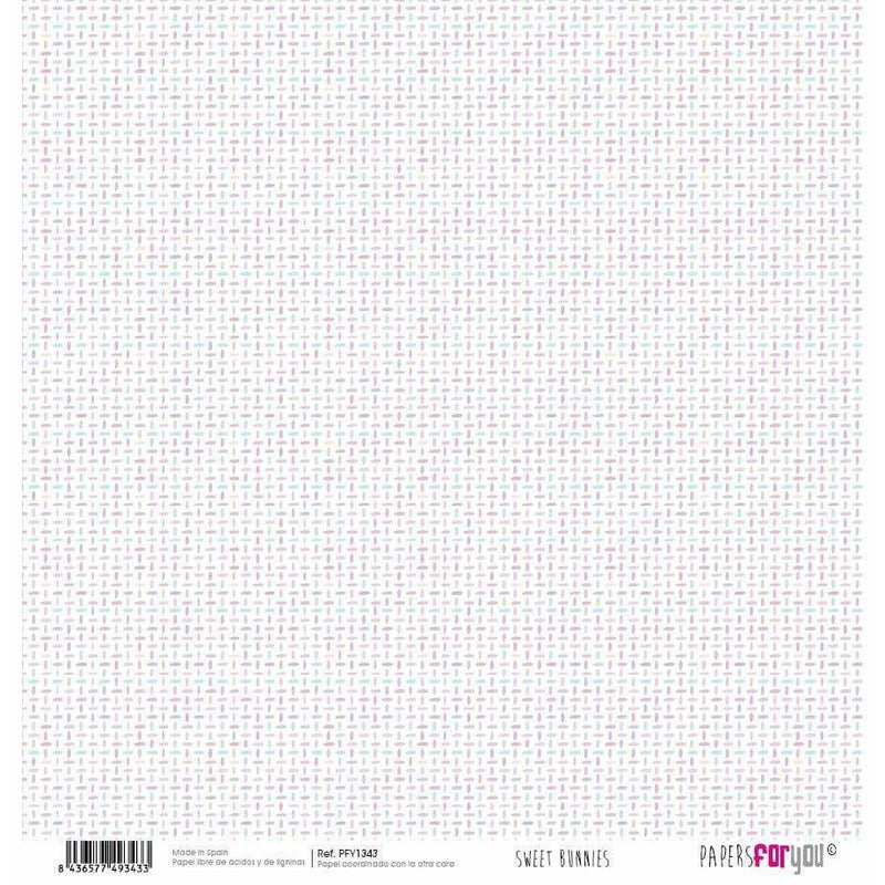 Papersforyou papel scrap sweet bunnies PFY1343 PEPERS FOR YOU CENTROARTESANO