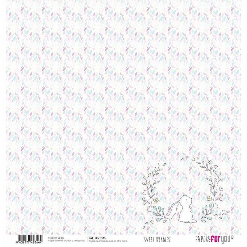 Papersforyou papel scrap sweet bunnies PFY1346 PEPERS FOR YOU CENTROARTESANO