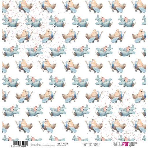Papersforyou vellum scrap pfy3560 Baby Boy World PAPERS FOR YOU CENTROARTESANO