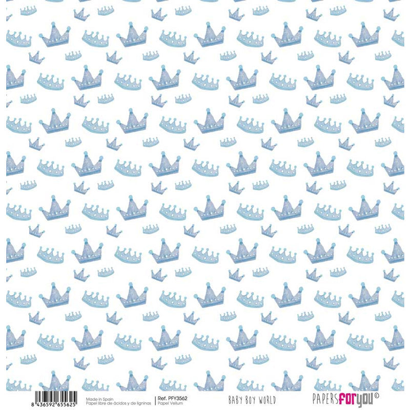 Papersforyou vellum scrap pfy3562 Baby Boy World PAPERS FOR YOU CENTROARTESANO