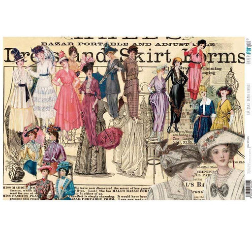 Papel cartonaje basic damas vintage PAPERS CENTROARTESANO