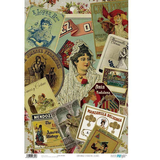 papel cartonaje basic etiquetas licores PFY PAPERS CENTROARTESANO