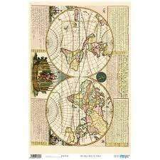 papel cartonaje basic mapa del mundo PFY435 PAPERS CENTROARTESANO