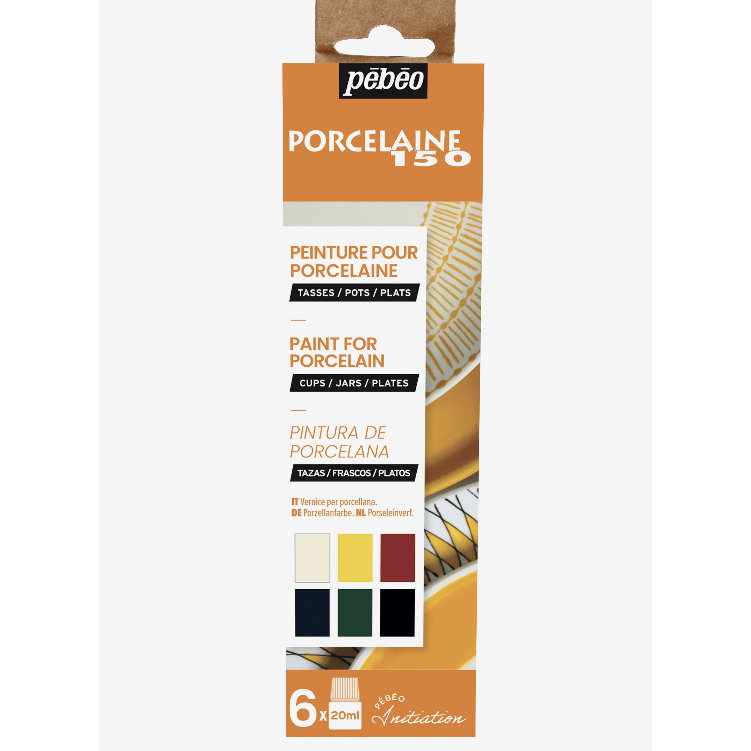 kit iniciacion pebeo porcelaine 150 6x20ml PEBEO CENTROARTESANO