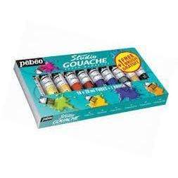 pebeo set 10 tubos 20ml gouache + pincel P230199 PEBEO Oferta CENTROARTESANO