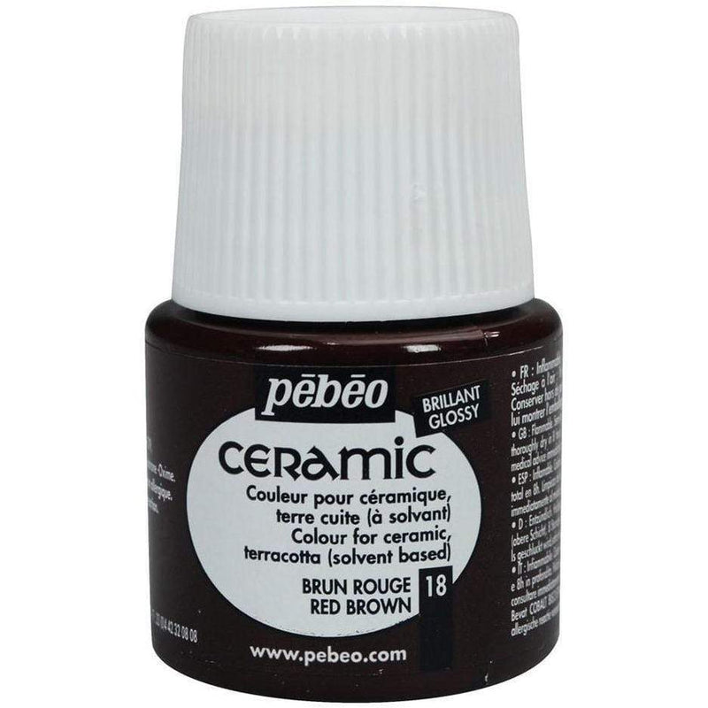 Pebeo Ceramic 18 red brown PEBEO CENTROARTESANO