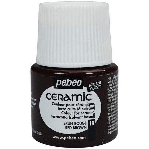 Pebeo Ceramic 18 red brown PEBEO CENTROARTESANO