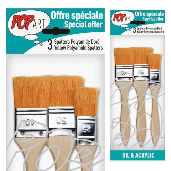 Pebeo set 3 paletinas poliamida oleo/acrilico PEBEO CENTROARTESANO