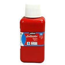 Pebeo setacolor 250ml rojo vermellon 26