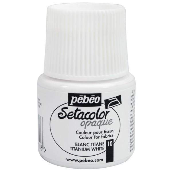Pebeo Setacolor Opaco 45cc N║10 Blanco PEBEO CENTROARTESANO