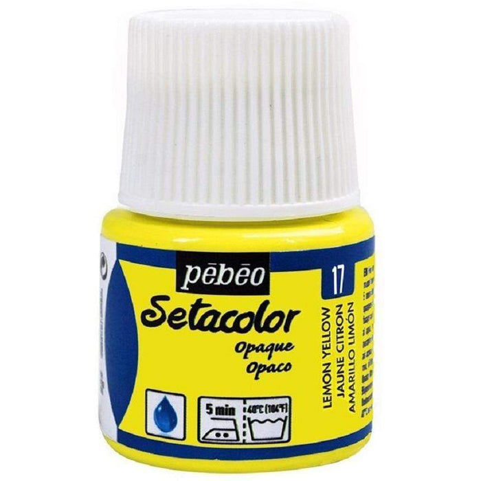 Pebeo Setacolor Opaco 45cc N║17 amarillo limon PEBEO CENTROARTESANO