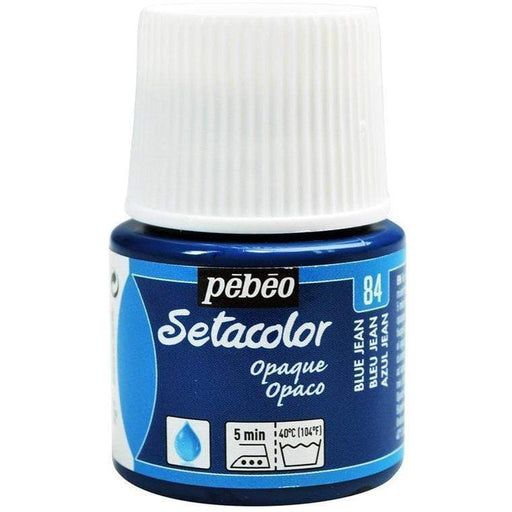 Pebeo Setacolor Opaco 45cc N║84 azul jeans PEBEO CENTROARTESANO