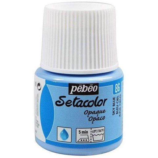 Pebeo Setacolor Opaco 45cc N║86 azul cielo PEBEO CENTROARTESANO